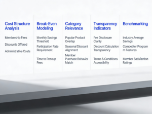 Evaluation framework for analyzing membership savings programs